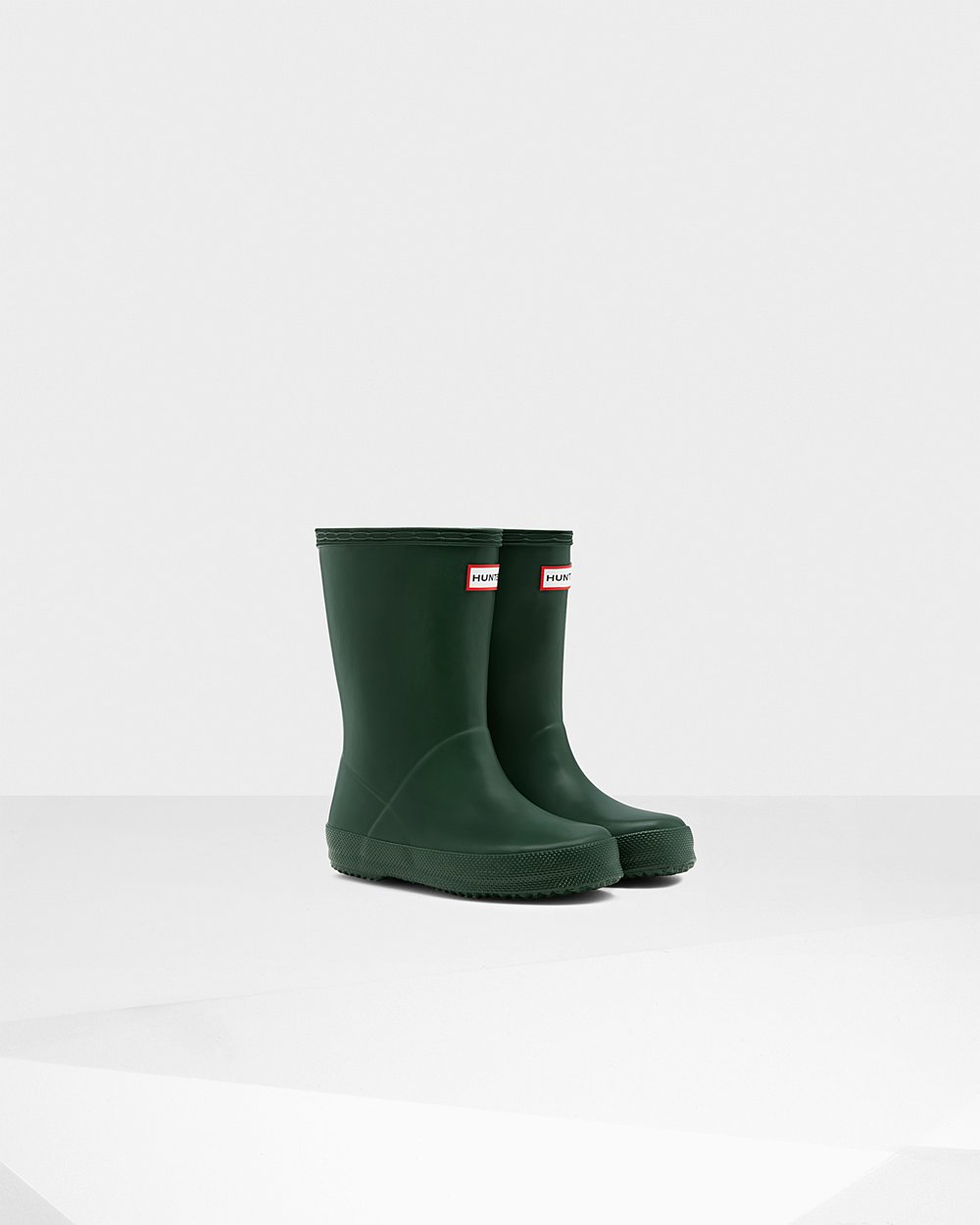 Hunter Niños Original First Classic - Botas de Lluvia Verde - 128-EKDOTF